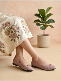 ALCAZO - synthetic leather casual Pink Ballerina