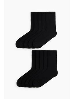 H&M - Men Black 10-Pack Socks