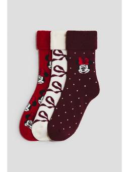 H&M - Girls Multi-Color 3-Pack Motif-Detail Terry Socks