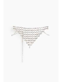 H&M - Women Silver Metal-Link Net Belt