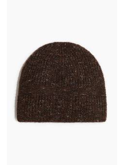 H&M - Men Brown Rib-Knit Beanie