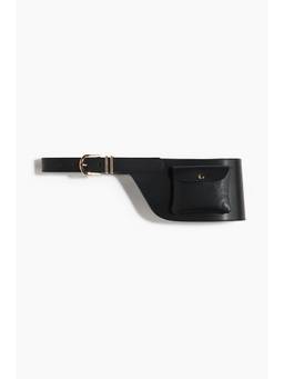 H&M - Women Black Asymmetric Pocket-Detail Belt