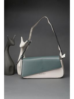 Allen Solly - Women White Polyurethane (Pu) Self Design Handbag