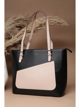 Allen Solly - Women Black Polyurethane (Pu) Self Design Handbag