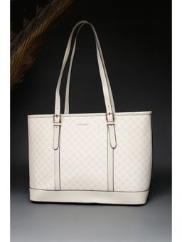 Allen Solly - Women White Polyurethane (Pu) Printed Handbag