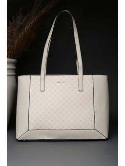 Allen Solly - Women White Polyurethane (Pu) Graphic Handbag