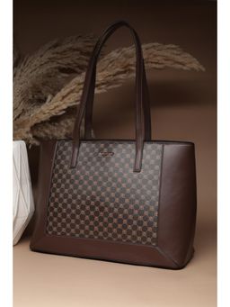 Allen Solly - Women Brown Polyurethane (Pu) Printed Handbag