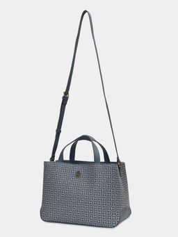 Tommy Hilfiger - Women Blue Pu Typography Sling Bag