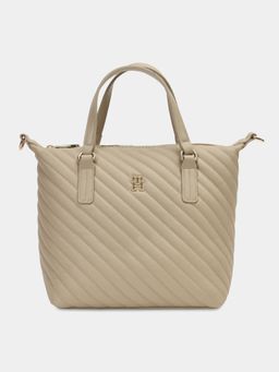 Tommy Hilfiger - Women Beige Pu Solid Handbag and Detachable Strap