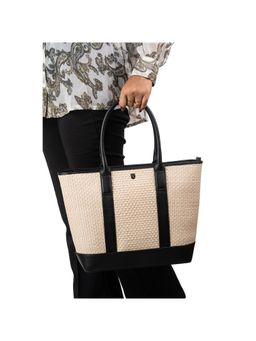 REVUP - Women Black Leather Textured Handbag