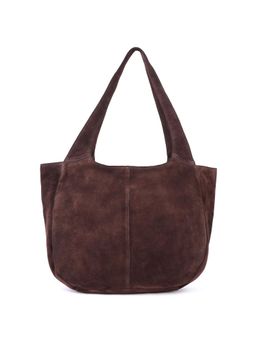 SILVIANO - Women Brown Leather Solid Tote Bag