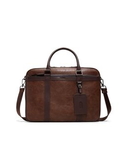 Aldo - Men Brown Synthetic Printed Messenger Bag and Detachable Strap