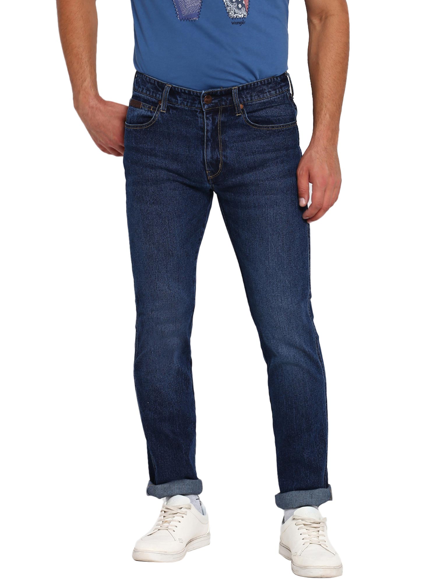 Buy Wrangler Men Millard Dark Indigo 
