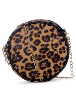 London Rag - Tan Leopard Sling Bag