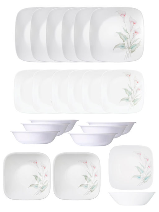 Buy Corelle Asia Sq Round Collection 21 Pc Dinner Set Lilyville