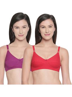Bodycare - B, C & D Cup Perfect Coverage Bra-Pack Of 2 - Multi-Color