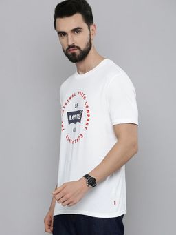 Levi's - Men White Crew Neck T-Shirt
