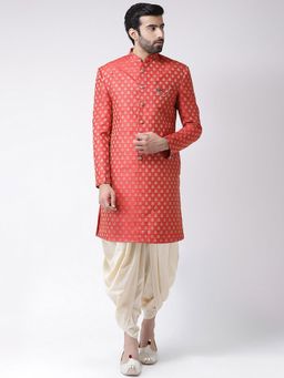 KISAH - Men Red Sherwani (Set of 2)