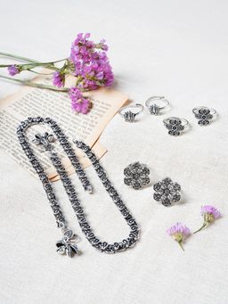 Teejh - Rukmini Set of Anklet and 3 Toe Rings