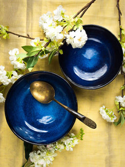 Amalfiee Ceramics - Exclusive Saanjh Serving Bowls Set Of 2