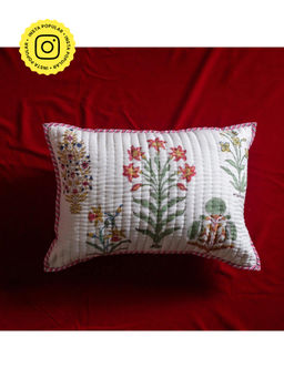 House of Ekam - Multi Buti Pique Cushion Cover