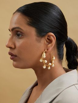AMOSSH - Deco Hoops 18k Gold Plated Anti Tarnish