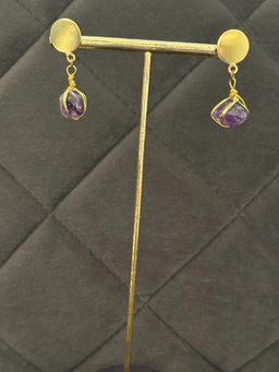 AMOSSH - Koya Colored Zircon Stone Earrings