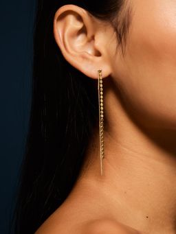 Accessorize London - Women 14k Gold-Plated Chain Drop Earrings