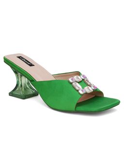 Sherrif Shoes - Womens Green Color Heels