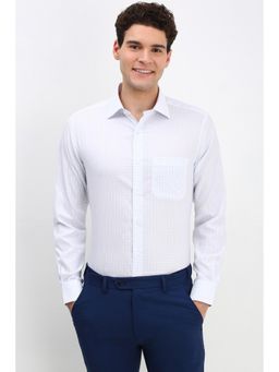 Allen Solly - Men Blue Regular Fit Check Full Sleeves Formal Shirt