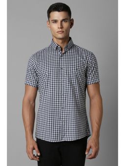 Louis Philippe - Men Multi Color Slim Fit Check Half Sleeves Casual Shirt
