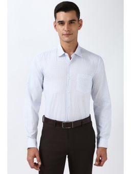 Peter England - Men Blue Regular Fit Formal Shirt