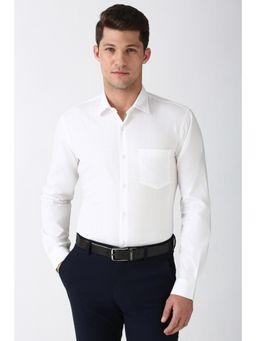 Peter England - Men White Regular Fit Formal Shirt