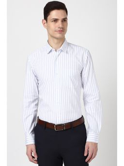 Peter England - Men White Slim Fit Formal Shirt