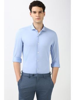 Peter England - Men Blue Super Slim Fit Formal Shirt