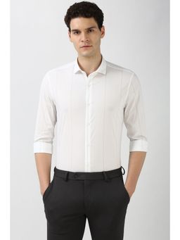 Peter England - Men White Super Slim Fit Casual Shirt