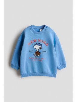 H&M - Boys Blue Printed Sweatshirt