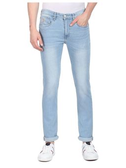 U.S. Polo Assn. Denim Co. - Men Light Blue Stone Wash Regallo Skinny Fit Jeans