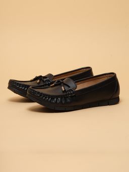 ERIDANI - Alexx Black Knot Moccasins