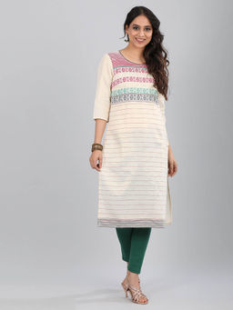 Aurelia - Ivory Printed Kurta