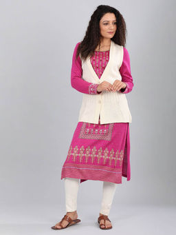 Aurelia - White Sleeveless Cardigan