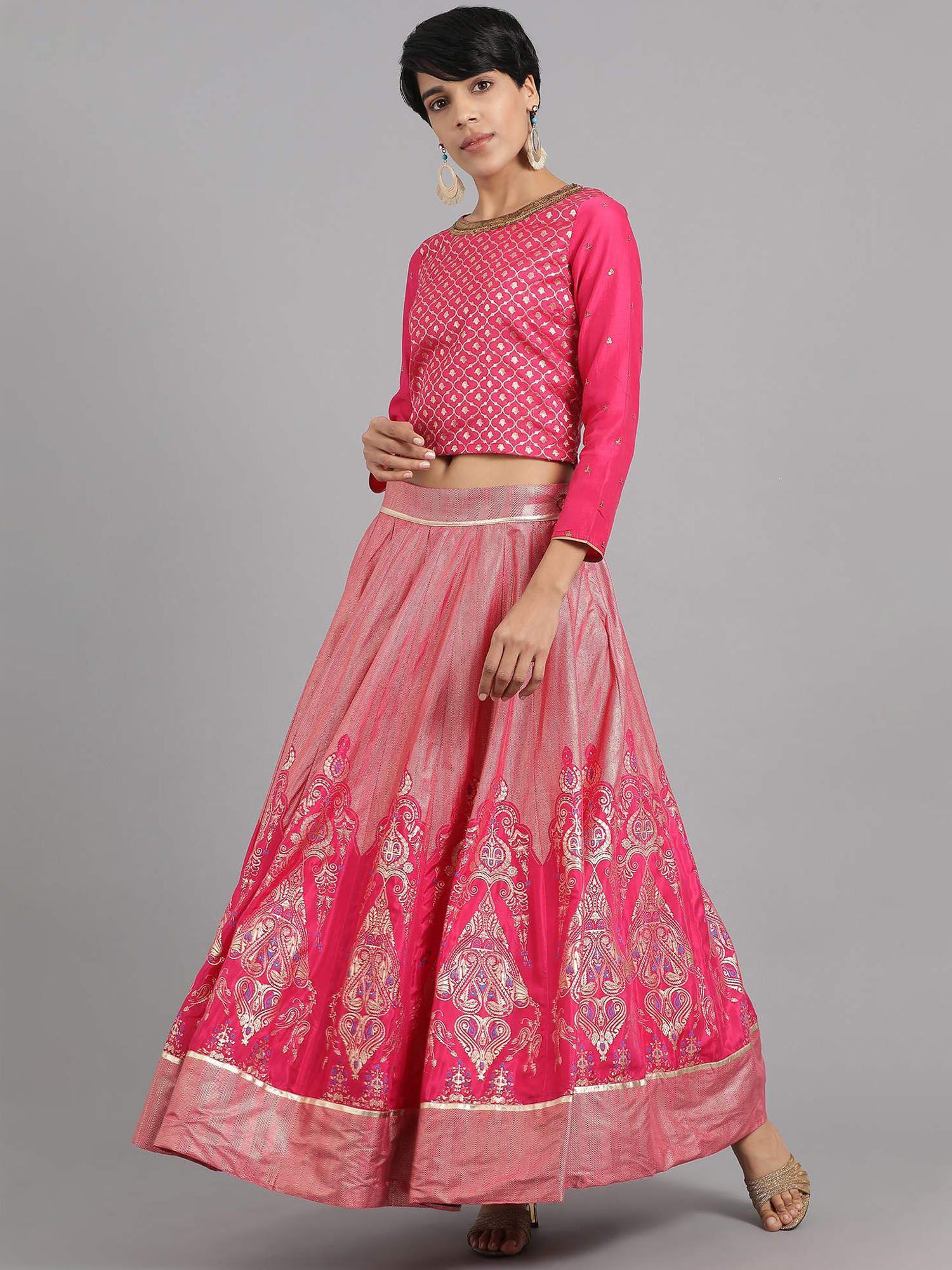 Wallpaper W Lehengas Buy W Wishful Fusion Set With Embellished Top With For iPhone Free