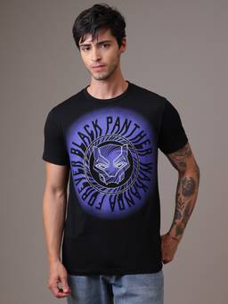 Free Authority - Official Marvel Comics Black Panther Wakanda Forever Men's T-Shirt