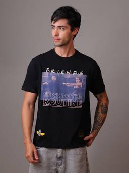Free Authority - Official Friends Tv Series Graphic Printed Men's Relaxed Fit T-Shirt
