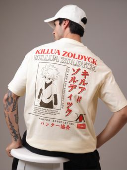 Free Authority - Official Hunter X Hunter Killua Zoldyck Oversized Fit T-Shirt For Men
