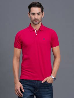 Cantabil - Polo T-Shirt For Men Regular Fit Polycotton Solid Pattern