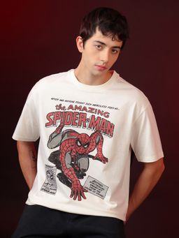 Free Authority - Official Marvel The Amazing Spider-Man Men's Oversized Fit T-Shirt