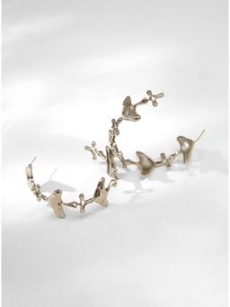 Outhouse - Shroomhead Hoops In Silver Finish