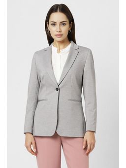 Van Heusen - Women Grey Textured Blazer