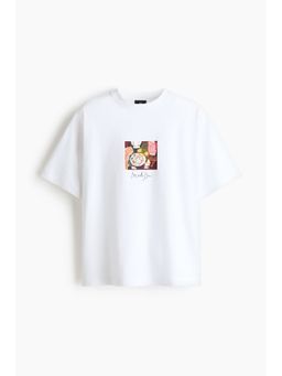 H&M - Men White Oversized Fit T-Shirt